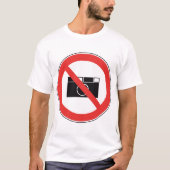 Geen fotografie-teken t-shirt (Voorkant)