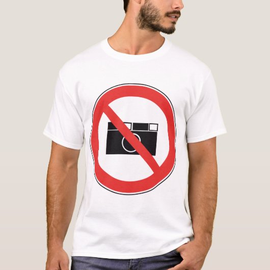 Geen fotografie-teken t-shirt (Voorkant)