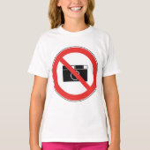 Geen fotografie-teken t-shirt (Voorkant)