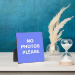 Geen foto's alsjeblieft fotoplaat<br><div class="desc">Geweldig om te voorkomen dat mensen afbeeldingen nemen in winkels, musea en evenementen.</div>