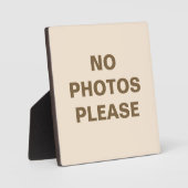 Geen foto's alsjeblieft fotoplaat (Voorkant)