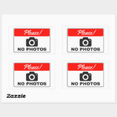 Geen foto's aub Sticker (Vel)
