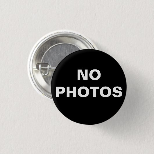 "Geen foto's" Button (Voorkant /achterkant)