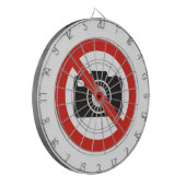 Geen foto's toegestaan dartbord (Voorkant Links)