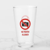 Geen foto's toegestaan glas (Achterkant)