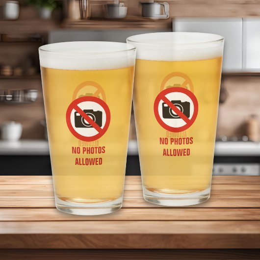 Geen foto's toegestaan glas