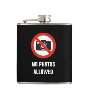Geen foto's toegestaan heupfles