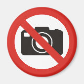 Geen foto's toegestaan magneet (Voorkant)