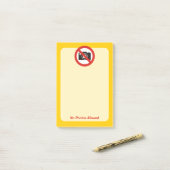 Geen foto's toegestaan post-it® notes (Op bureau)