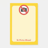 Geen foto's toegestaan post-it® notes (Voorkant)