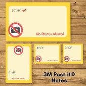Geen foto's toegestaan post-it® notes