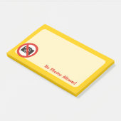 Geen foto's toegestaan post-it® notes (Schuin)