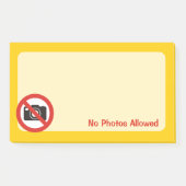Geen foto's toegestaan post-it® notes (Voorkant)