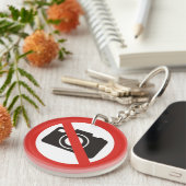 Geen foto's toegestaan Sleutelhanger (Voorkant Rechts)