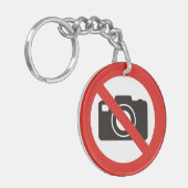 Geen foto's toegestaan Sleutelhanger (Voorkant Links)