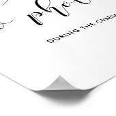 Geen foto's trouwbord poster (Hoek)