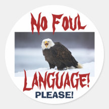 GEEN foute taal adelaar ... Sticker