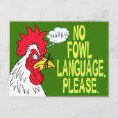 Geen Fowl-taal Briefkaart (Voorkant)