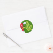 Geen Fowl-taal Ronde Sticker (Envelop)