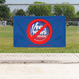 Geen Fox News meer! Spandoek