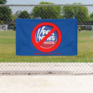 Geen Fox News meer! Spandoek