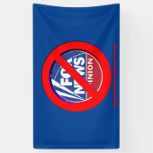 Geen Fox News meer! Spandoek (Verticaal)