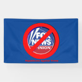 Geen Fox News meer! Spandoek (Horizontaal)