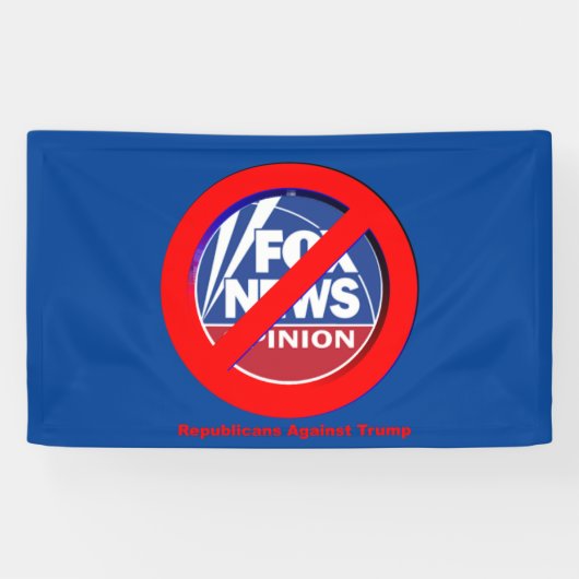 Geen Fox News meer! Spandoek (Horizontaal)