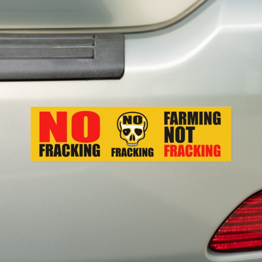 Geen Fracking Bumpersticker (Op auto)