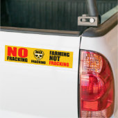Geen Fracking Bumpersticker (Op Truck)