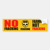Geen Fracking Bumpersticker (Voorkant)