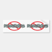 Geen Fracking Decals Bumpersticker (Voorkant)