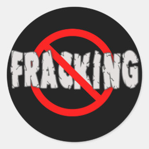 GEEN FRACKING! Einde fracking Ronde Sticker