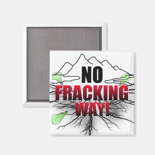 Geen fracking magneet (Voorkant / Achterkant)