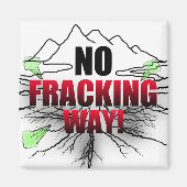 Geen fracking magneet (Voorkant)