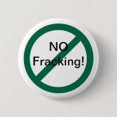 Geen fracking ronde button 5,7 cm (Voorkant)