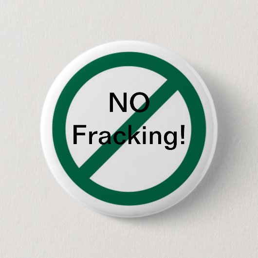 Geen fracking ronde button 5,7 cm (Voorkant)