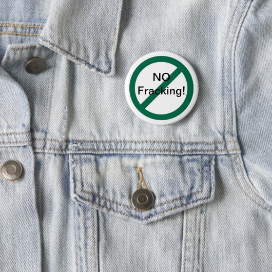 Geen fracking ronde button 5,7 cm (In situ)