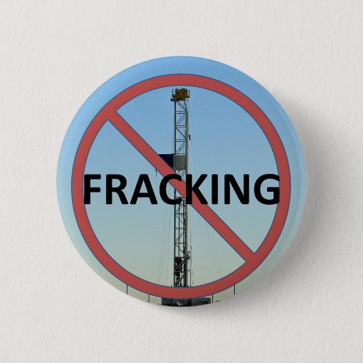 Geen fracking ronde button 5,7 cm (Voorkant)