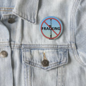 Geen fracking ronde button 5,7 cm (In situ)
