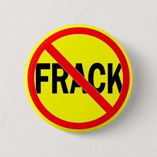 Geen fracking ronde button 5,7 cm (Voorkant)
