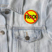 Geen fracking ronde button 5,7 cm (In situ)