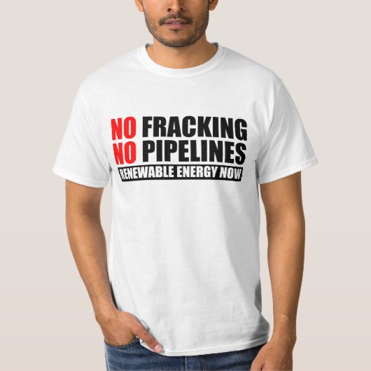 Geen fracking t-shirt (Voorkant)