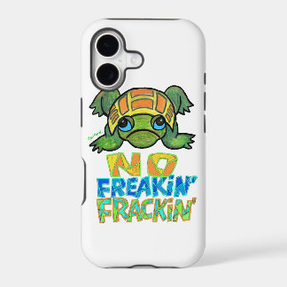Geen Fracking Turtle IPhone Case