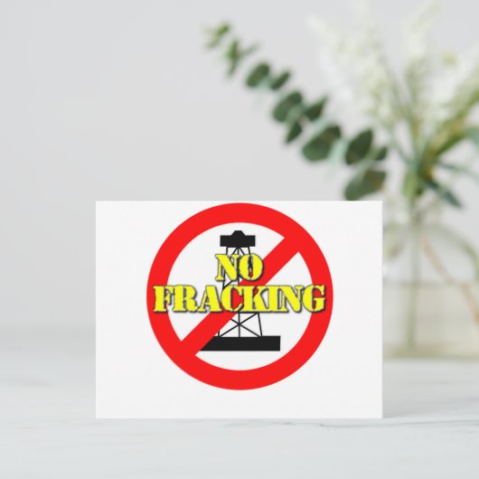 Geen Fracking UK 2 Briefkaart (Staand voorkant)