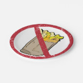 Geen frarijteken papieren bordje (Gekanteld)