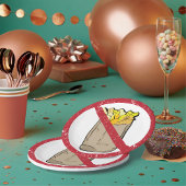 Geen frarijteken papieren bordje