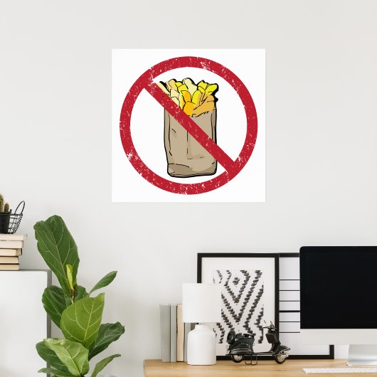 Geen frarijteken poster (Thuiskantoor)