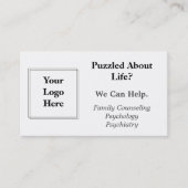 Geen fratsen Minimalistische geestelijke gezondhei Visitekaartje (Voorkant)