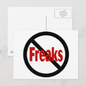 Geen Freaks Briefkaart (Voorkant / Achterkant)